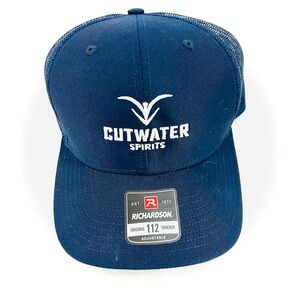NEW! Cutwater spirits navy Blue hat adjustable